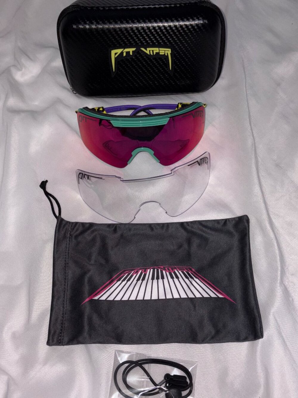 NEW Pit Viper The Shabooms Synthesizer Pink /Purple Sunglasses Goggles